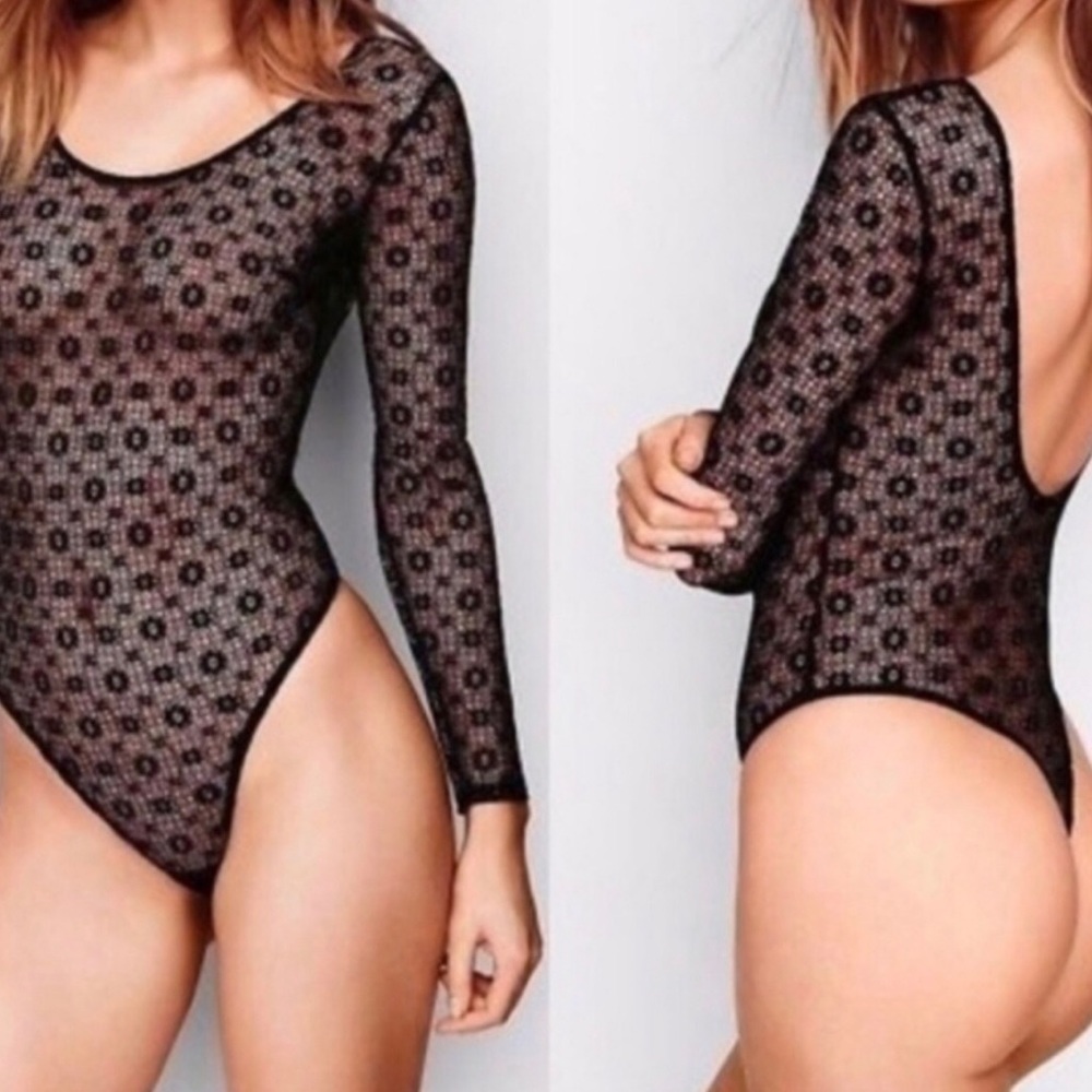 Victoria’s Secret long sleeve bodysuit (lace)